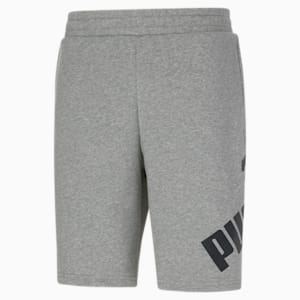 Shorts con logo grande 10" para hombre, Medium Gray Heather